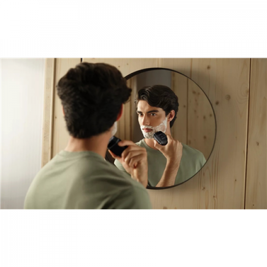 Philips Compact Shaver | S591/05 500 Series | Operating time (max) 40 min | Wet & Dry | Lithium Ion | Metallic Black