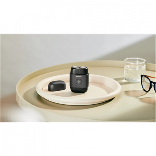 Philips Compact Shaver | S591/05 500 Series | Operating time (max) 40 min | Wet & Dry | Lithium Ion | Metallic Black