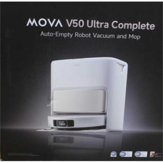SALE OUT. MOVA V50 Ultra Complete Robot Vacuum, White | MOVA Robot Vacuum | V50 Ultra Complete | Wet&Dry | 6400 mAh | Dust capacity 3.2 L | 24000 Pa | White | DAMAGED PACKAGING | 34 month(s)
