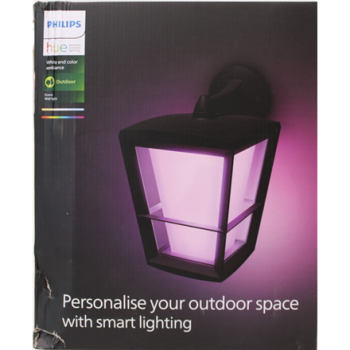 SALE OUT. | Philips Hue WCA Econic Outdoor Wall Lantern | 15 W | 2000-6500 Hue White Colour Ambiance | DAMAGED PACKAGING | 24 month(s)