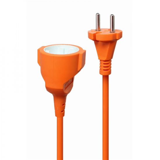 Gembird Power extension cord, orange, 20 m | Cablexpert