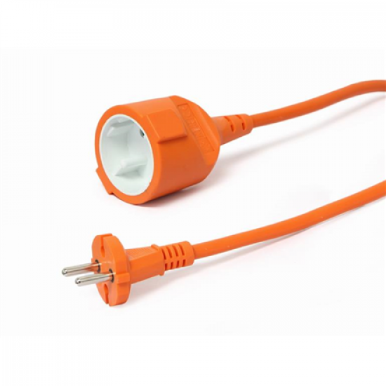 Gembird Power extension cord, orange, 20 m | Cablexpert