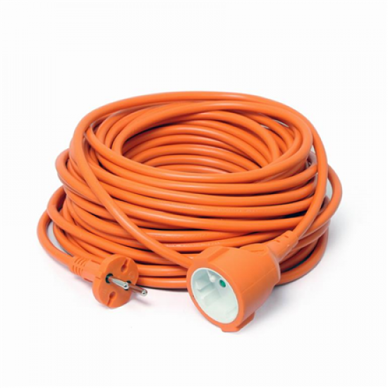 Gembird Power extension cord, orange, 20 m | Cablexpert