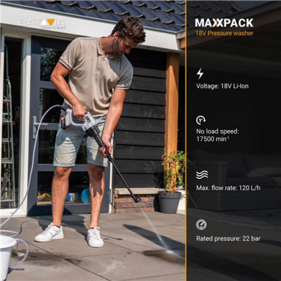 Batavia 18V pressure cleaner Without battery and charger