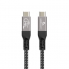 Cablexpert CCBP-USB4-CMCM240-0.5M Premium USB4 Type-C charging and data cable, 40 Gbps, 240 W, 0.5 m | Cablexpert