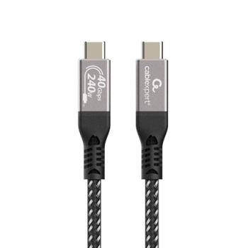 Cablexpert CCBP-USB4-CMCM240-0.5M Premium USB4 Type-C charging and data cable, 40 Gbps, 240 W, 0.5 m | Cablexpert