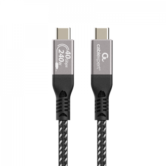 Cablexpert CCBP-USB4-CMCM240-0.5M Premium USB4 Type-C charging and data cable, 40 Gbps, 240 W, 0.5 m | Cablexpert