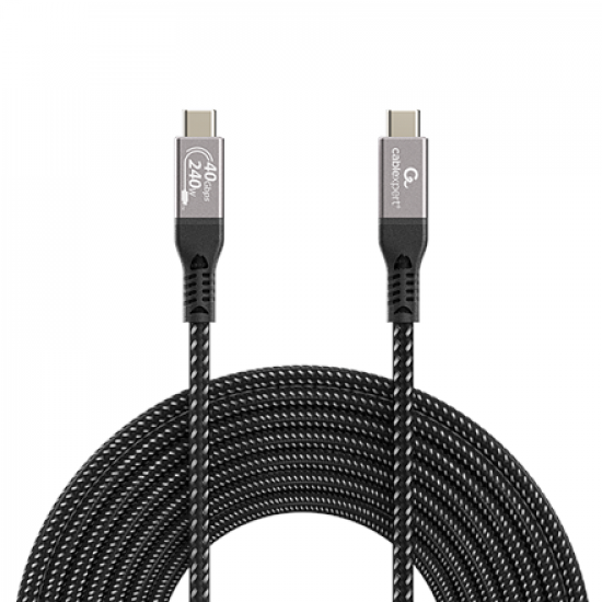 Cablexpert CCBP-USB4-CMCM240-0.5M Premium USB4 Type-C charging and data cable, 40 Gbps, 240 W, 0.5 m | Cablexpert
