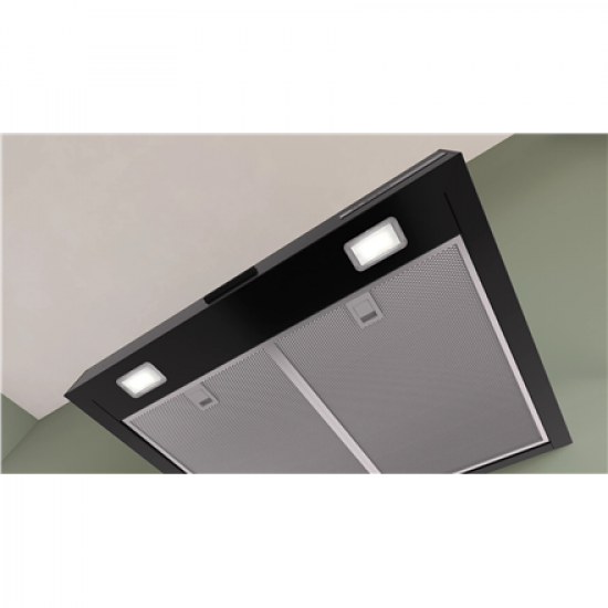 Bosch DWB65CC60 Wall-mounted Extractor Hood, B, Width 60 cm, Max extraction power in intensive mode 594 m3/h, Matte Black