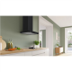 Bosch DWB65CC60 Wall-mounted Extractor Hood, B, Width 60 cm, Max extraction power in intensive mode 594 m3/h, Matte Black