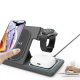 Gembird TA-WPC31S-01-BK 3-in-1 foldable wireless charger stand, 15 W, Samsung watch, black | Gembird