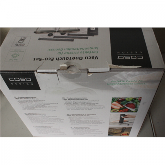 SALE OUT. Caso Vacu OneTouch Vacuum sealer Eco-Set | Black | DEMO