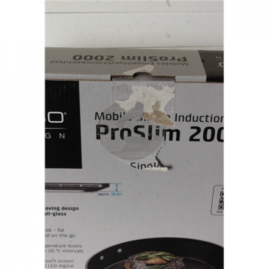 SALE OUT. Caso ProSlim 2000 2236 Mobile single induction hob, Glass, Sensor-touch, Black | Caso Mobile Single Hob | ProSlim 2000 | Induction | Number of burners/cooking zones 1 | Touch | Timer | Black | DAMAGED PACKAGING, MISSING INNER PACKAGING
