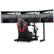 Next Level Racing Floor stand | Tilt | ELITE Free Standing Triple Add-On Monitor Stand | 21-43 