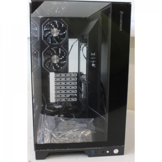 SALE OUT. Gamemax | Case | INFINITY PRO BK | ATX | Gamemax Case | INFINITY PRO BK | ATX | DAMAGED PACKAGING AND GLASS. DETACHED AND WARPED GLASS TOP FIXTURE