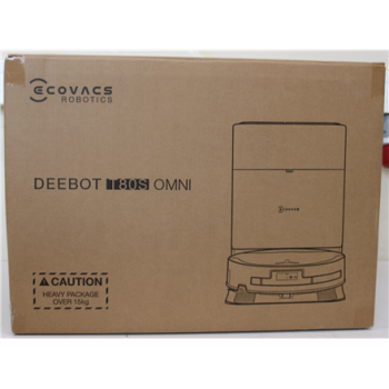 SALE OUT. Ecovacs DEEBOT T80S OMNI BLACK Vacuum cleaner, Robot, Wet&Dry, 24800Pa, TruEdge 3.0, AIVI 3D 3.0, 6400 mAh, Black + Auto-empty sta | Ecovacs Robotic Vacuum Cleaner | DEEBOT T80S OMNI BLACK | Wet&Dry | 6400 mAh | 24800 Pa | Black | SCRATCHED ITEM