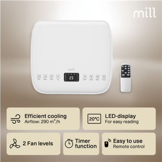 Mill MPAC5000 Air Conditioner 5000 BTU, For rooms up to 12 m², White