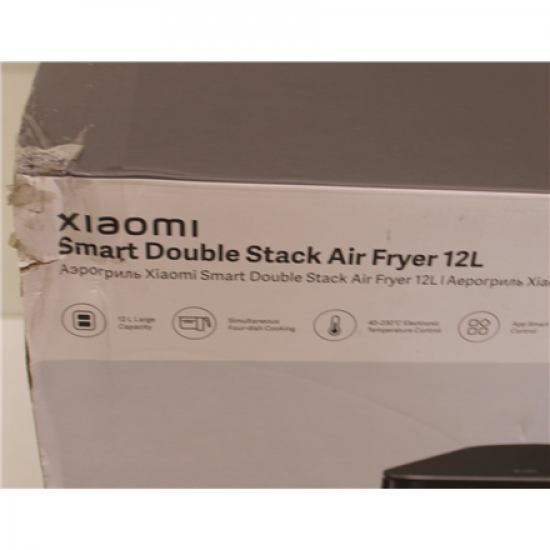 SALE OUT. Xiaomi Dual Zone Air Fryer 12L EU | Xiaomi Smart Double Stack Air Fryer 12L | Power 2800 W | Capacity 12 L | Black | UNPACKED, SCRATCHED ITEM