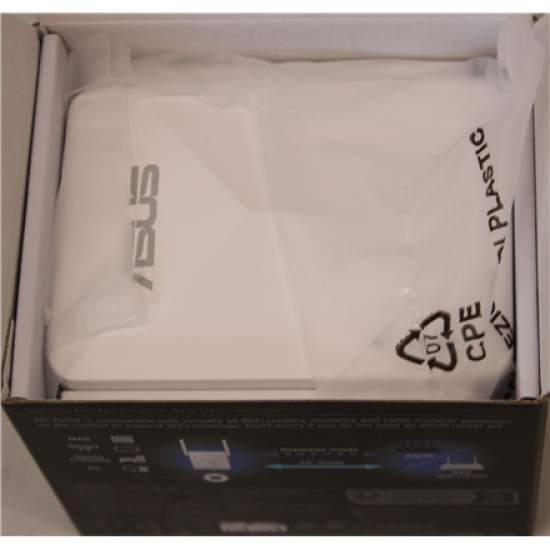 SALE OUT. ASUS RP-AX50 AX1500 Dual-Band WLan-Repeater | Asus AX1500 Dual-Band WiFi 6 Range Extender | RP-AX50 | 802.11ax | 2.4 GHz / 5 GHz | Ethernet LAN (RJ-45) ports 1 | MU-MiMO No | no PoE | Antenna type 2 x External | DAMAGED INNER PACKAGING (BAG), UN