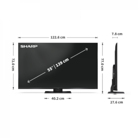 Sharp 55JR7265E 55