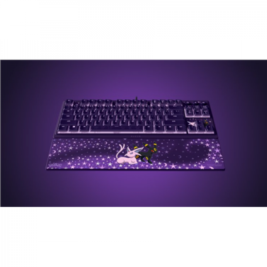 Razer Ornata V3 Tenkeyless | Gaming keyboard | Wired | US | Razer Mecha-Membrane Switches | Wrist Rest | Pokémon Espeon/Umbreon Edition