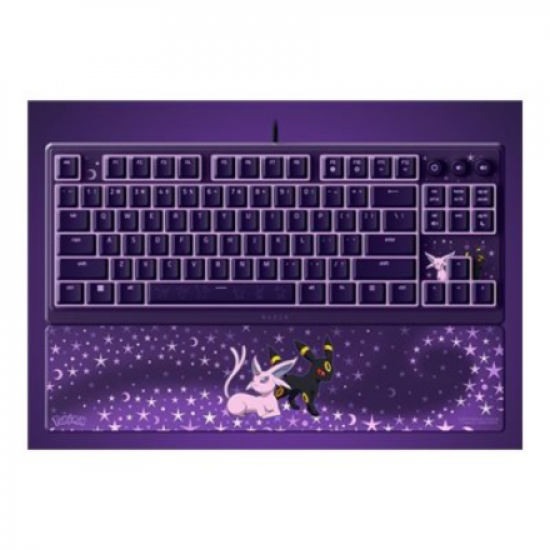 Razer Ornata V3 Tenkeyless | Gaming keyboard | Wired | US | Razer Mecha-Membrane Switches | Wrist Rest | Pokémon Espeon/Umbreon Edition