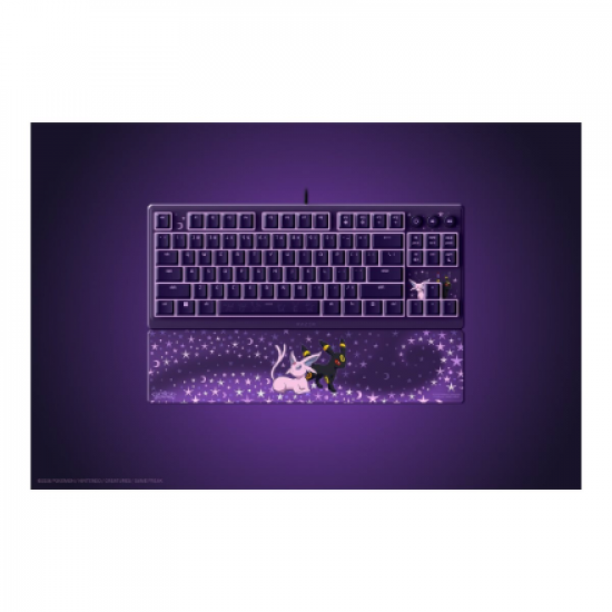 Razer Ornata V3 Tenkeyless | Gaming keyboard | Wired | US | Razer Mecha-Membrane Switches | Wrist Rest | Pokémon Espeon/Umbreon Edition
