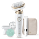 Braun Silk-épil 9 Flex SkinSpa SES9-481 3D Epilator, Wet & Dry, White/Gold