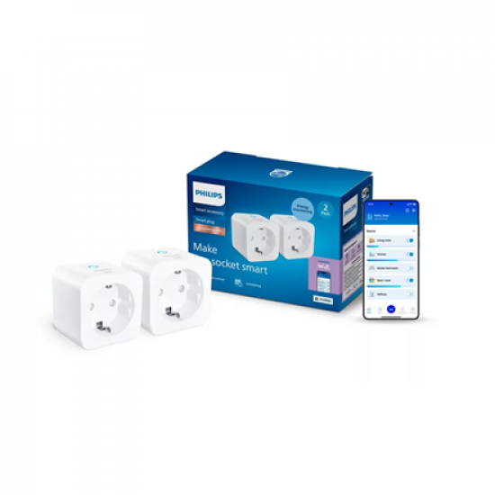 Philips Smart Smart Plug powermeter Type-F 2PK | Philips Smart