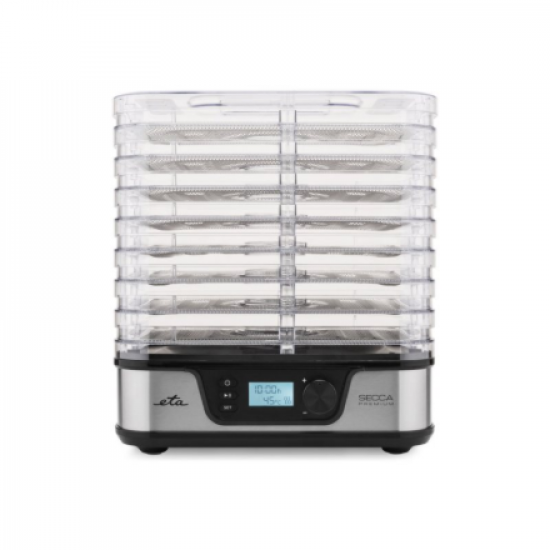 ETA Food dryer | ETA930190000 Secca Premium | Power 380 W | Number of trays 8 | Temperature control | Integrated timer | Silver