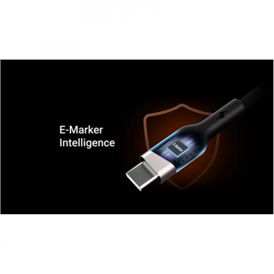 Aten 240W USB-C to USB-C Braided Charging Cable, 1 m | 2L-3101P240 | USB-C to USB-C