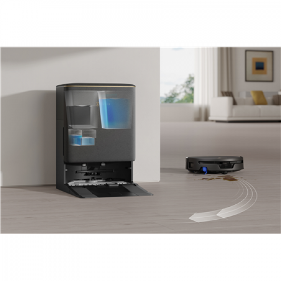 Ecovacs DEEBOT T90S PRO OMNI Vacuum Cleaner,Robot,Wet&Dry,40000Pa,TruEdge 3.0,ZeroTangle 4.0,OZMO Roller 3.0,Black+OMNI Auto-Empty Station