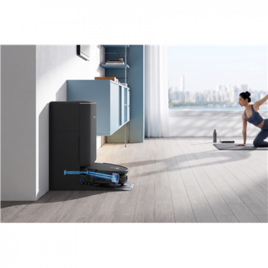 Ecovacs DEEBOT T90S PRO OMNI Vacuum Cleaner,Robot,Wet&Dry,40000Pa,TruEdge 3.0,ZeroTangle 4.0,OZMO Roller 3.0,Black+OMNI Auto-Empty Station