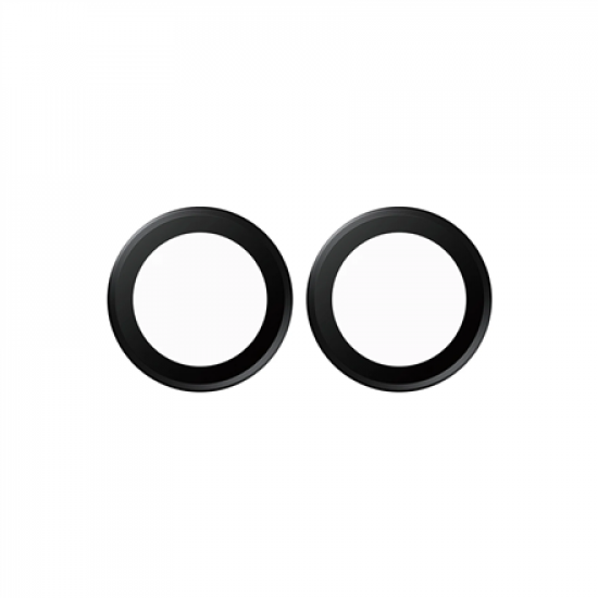 PanzerGlass Hoops | Camera Lens | Apple | iPhone Duo | Metal/Silicone | Black