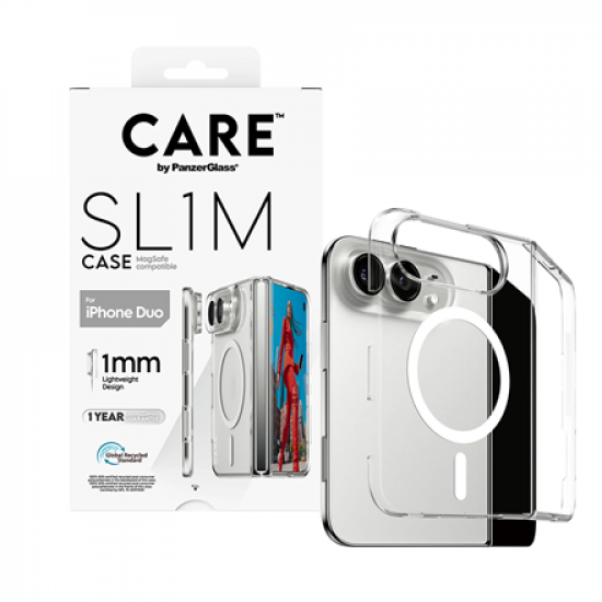PanzerGlass Care | Back cover | iPhone Duo | Apple | Recycled plastic | Transparent