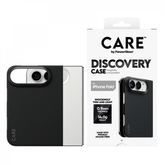 PanzerGlass Discovery Case | Back cover | Apple | iPhone 2026 Fold | Recycled plastic | Black