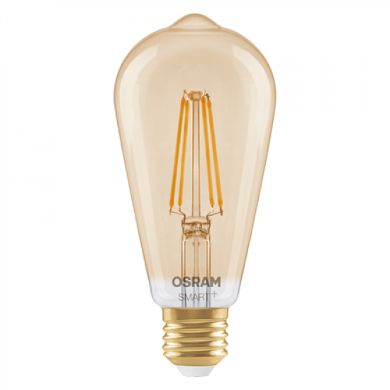Osram SMART+ MATTER Filament Dimmable Classic Edison 53 824 Gold | E27 | 6 W | Warm White | Wi-Fi