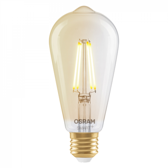 Osram SMART+ MATTER Filament Dimmable Classic Edison 53 824 Gold | E27 | 6 W | Warm White | Wi-Fi