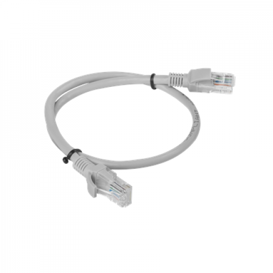 Lanberg Patchcord CAT.5E UTP 1M fluke passed 10-pack, Grey | PCU5-20CC-0100-S