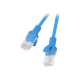 Lanberg Patchcord CAT.5E UTP 0.25M fluke passed 10-pack, Blue | PCU5-20CC-0025-B
