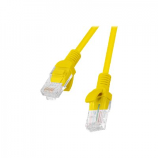 Lanberg Patchcord CAT.5E UTP 0.5M fluke passed 10-pack, Yellow | PCU5-20CC-0050-Y