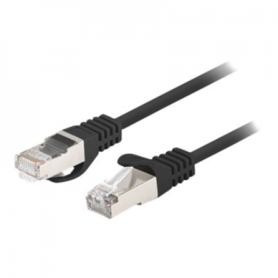 Lanberg Patchcord CAT.6 FTP 0.25M fluke passed 10-pack, Black | PCF6-20CC-0025-BK