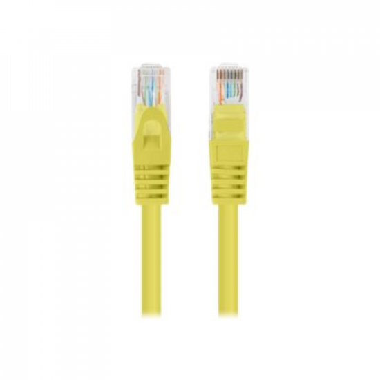 Lanberg Patchcord CAT.5E UTP 1M fluke passed 10-pack, Yellow | PCU5-20CC-0100-Y