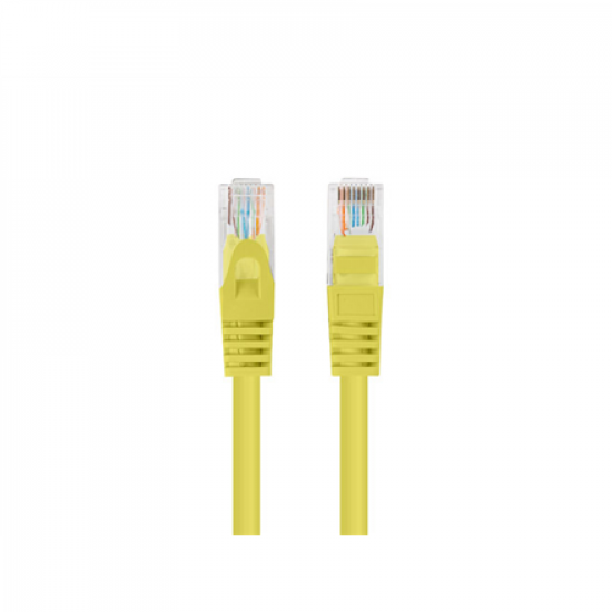 Lanberg Patchcord CAT.5E UTP 2M fluke passed 10-pack, Yellow | PCU5-20CC-0200-Y