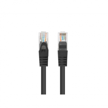 Lanberg Patchcord CAT.6 UTP 0.5M fluke passed 10-pack, Black | PCU6-20CC-0050-BK