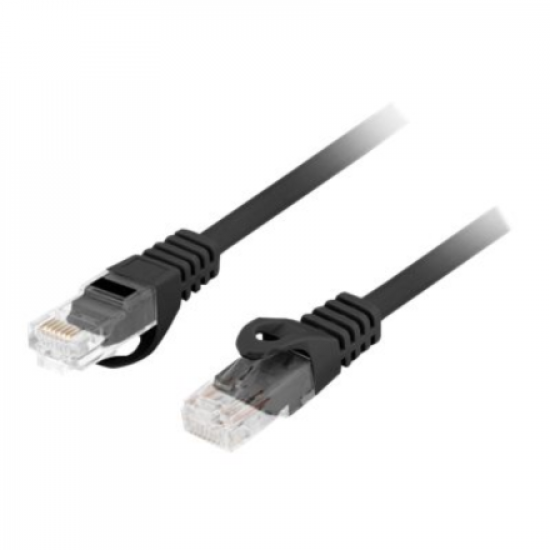 Lanberg Patchcord CAT.6 UTP 1M fluke passed 10-pack, Black | PCU6-20CC-0100-BK