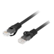 Lanberg Patchcord CAT.6 UTP 1M fluke passed 10-pack, Black | PCU6-20CC-0100-BK