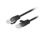 Lanberg Patchcord CAT.6 UTP 3M fluke passed 10-pack, Black | PCU6-20CC-0300-BK