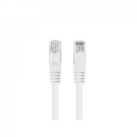 Lanberg Patchcord CAT.6 UTP 0.5M white fluke passed 10-pack | PCU6-20CC-0050-W