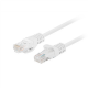 Lanberg Patchcord CAT.6 UTP 1M fluke passed 10-pack, White | PCU6-20CC-0100-W